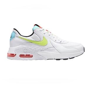 NIKE AIR MAX EXCEE WHITE GREEN NEON FOAM WHITE VOLT SNEAKERS US 7.5